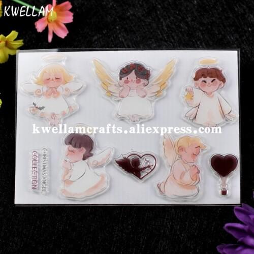 CHRISTMAS ANGEL COLLECTION Hot Air Balloon Scrapbook DIY photo cards rubber stamp clear stamp transparent stamp KW7072361