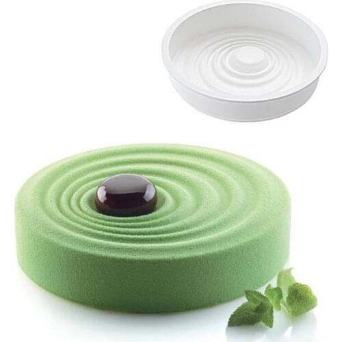 Silicone Cake Mold Mousse Cake Baking Mold Classic French Glaze Ripple Cake Mold Easy To Demould