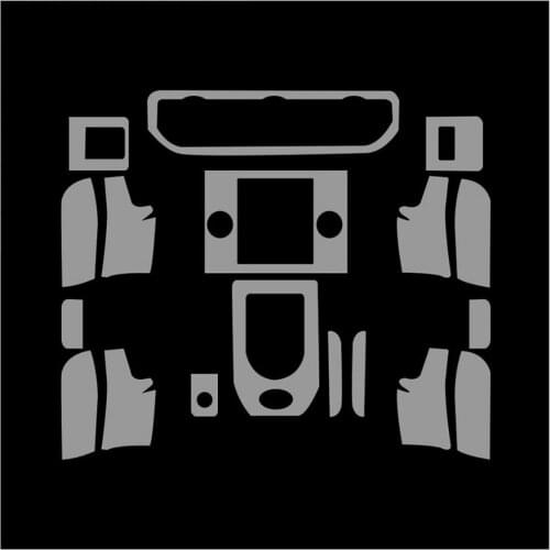 Car-Styling New Car Interior Trim Dashboard Clear Paint Protective Film Stickers for Land Rover Discovery 4 2016