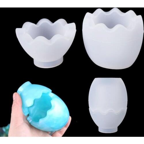 Egg Shape Trinket Storage Box Silicone Mold Dish Mold Tray Mold Kawaii UV Epoxy Resin Art Supplies Resin Craf Silicone Mold