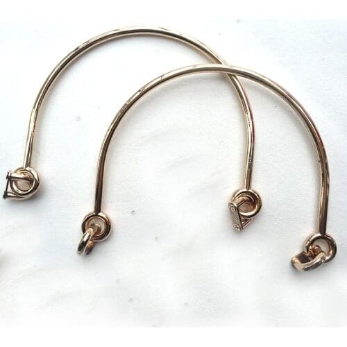 Gold metal purse/bag/tote/clutch handle ( 5 1/2" by 4 3/4 "), metal purse accessory