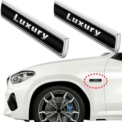 1-20 Pair Front Fender Luxury Badge Emblem Sticker Car Tuning For BMW E46 E90 E36 E39 E87 E34 E92 E30 F10 1 2 3 4 5 6 7 Series