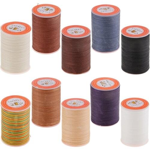 1 Spool 328 Yards Leather Sewing Round Waxed Thread Cord 0.35mm DIY Hand Stitching Craft