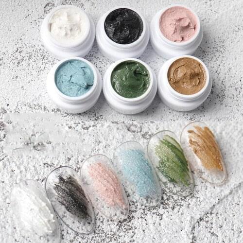 BellyLady 1PC Gel Paste No Sticky Layer No Spread Nail Art 3D Carving Soak Off UV LED Nails Gel Polish For Nail Design Artist 8g
