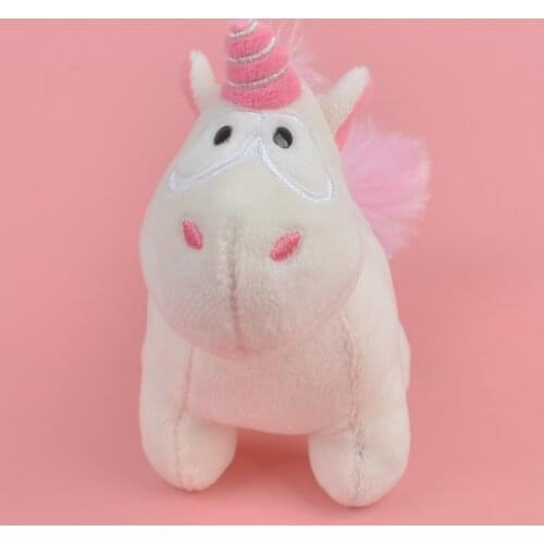 1 Pcs Pink tail Unicorn Backpack Decoration Plush Toy, 15cm Plush Pendant Keychain / Keyholder Gift Free Shipping