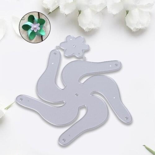 50LB Windmill Metal Cutting Dies Stencil Scrapbooking DIY Album Stamp Paper Card Mold Embossing Decoration Craft