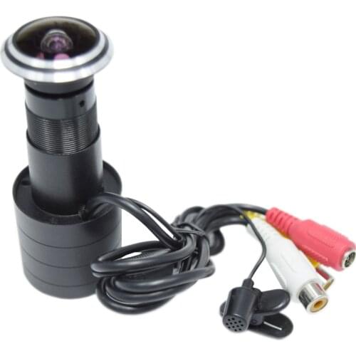 Audio 700TVL SONY Effio-E 4140+811 Small 175 Degree Wide Angle Access Control Eye Door Camera CCTV Security Camera for 960H DVR