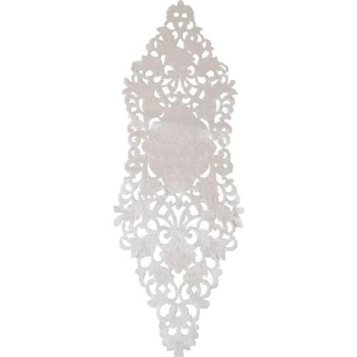 Snowdrop Lux Velvet Runner Cream