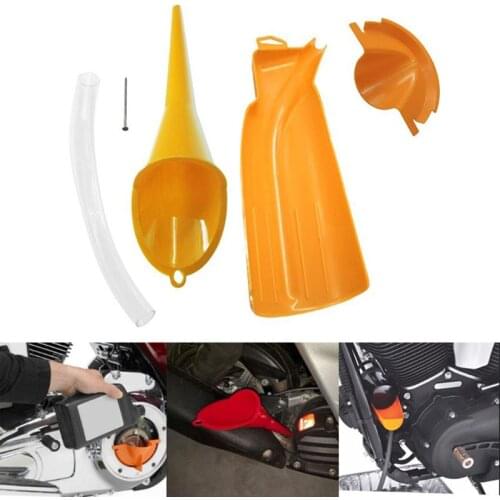 Crankcase Fill Funnel Primary Case Oil Fill Drip-Free Oil Funnel for Motorcycle F19A