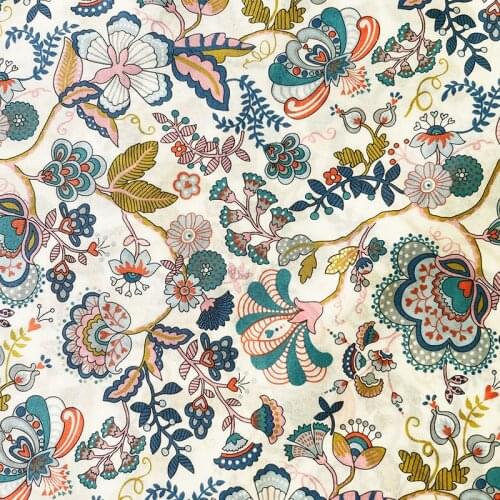 80S Like Liberty Cotton Fabric For Kids Baby Sewing Cloth Dresses Skirt DIY Handmade Designer Patchwork Meter 2021