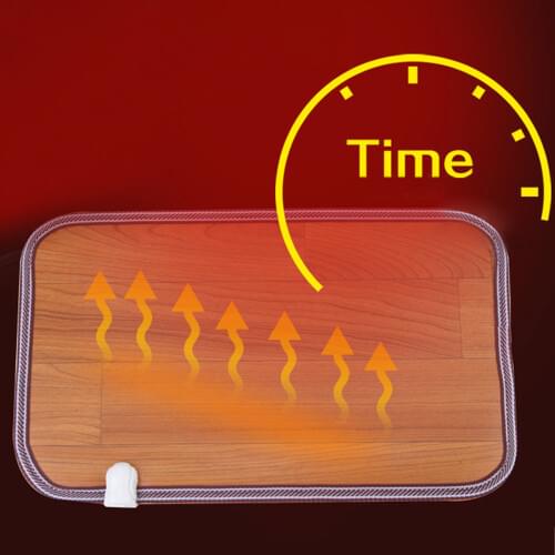 Electric Heating Pad 220V Thermal Feet Floor Heater Carpet Home Office Hot Feet Cushion with Timing Temperature Control Function
