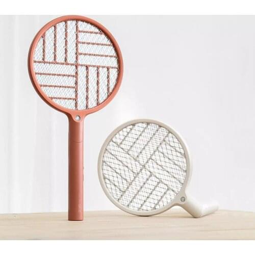 Electric Fly Swatter, Folding Handle, Dual Switch, Powerful Fly Killer Bug Zapper Racket for Indoor and Outdoor Pest Control