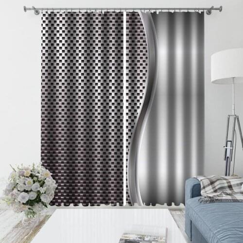 Photo sliver curtains Decoration curtains 3D Blackout Curtains For Living room Bedding room Drapes Cotinas para sala