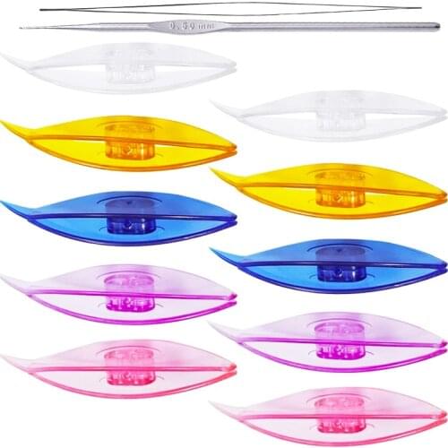 Imzay 12PCS Durable Practical Tatting Shuttle Kit Tatting Shuttles with Tatting Needles For Sewing Patterns Making Kits Set