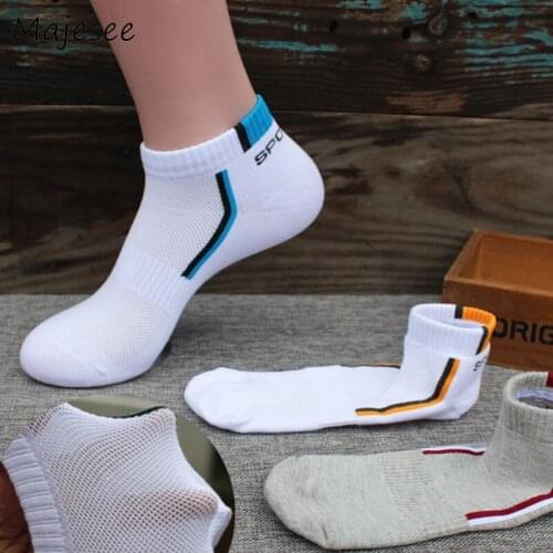 Summer Adult Striped Breathable Cotton Men Funny Socks Deodorant Soft Mens Sock Stretchy Male Various Color Trendy Comfortable