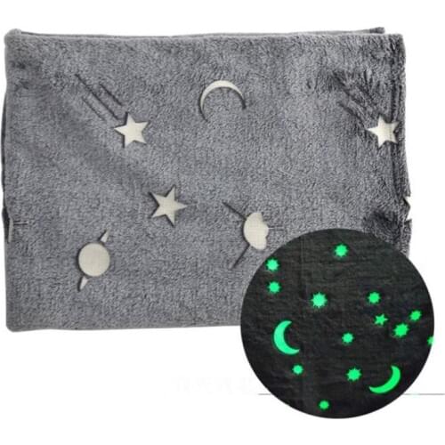 Soft Carpet Warm Creative Luminous Blanket Velvet Home Starlight Shining Blankets Bedspread For Adult