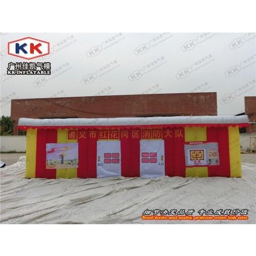 Outdoor water proof inflatable smoking tent/ fashion professional inflatable fire control tent