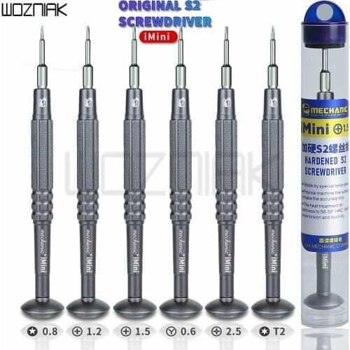 MECHANIC iMini Non-slip Screwdriver 0.8 Torx 0.6 Y-Type 1.2 1.5 Phillips 2.5 T2 for Mobile phone camera Repair Disassemble tool