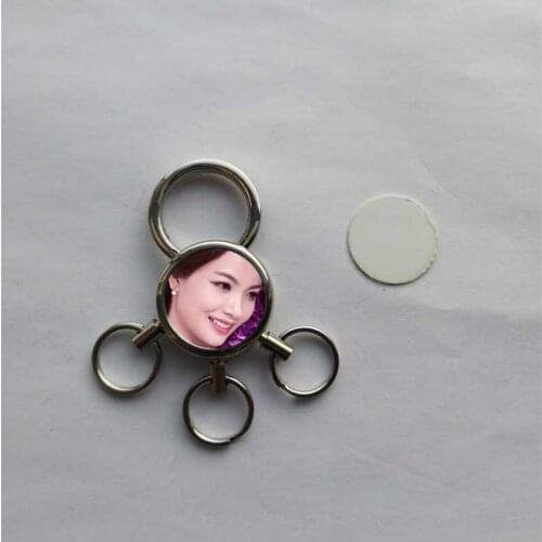 New arrival sublimation blank metal key ring for women men hot transfer printing keychains consumables wholesale 20pcs/lot