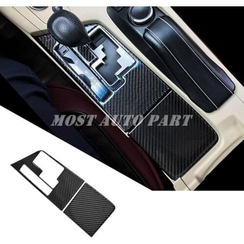 Carbon Fiber Console Gear Shift Box Trim Cover For Lexus ES 250 300h 2013-2014 Car accesories interior Car decoration