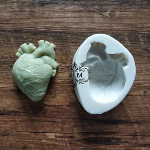 Food Grade Heart Shape Silicone Fondant Cake Mold For Halloween Candy Jelly Chocolate Mold