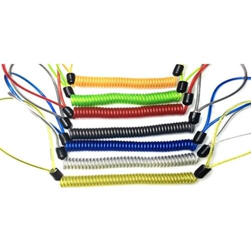 1.2M Anti Theft Reminder Disc Lock Cable Security Spring Reminder Cable Eye-catching Theft Protection For Motorbike Bicycle