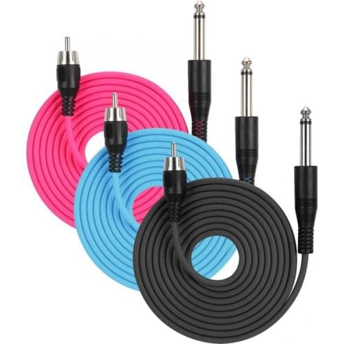 Microblading Silicone Hook Line for Straight RCA Interface Tattoo Machine Power Supply Accessory Tattoo Machine Wire