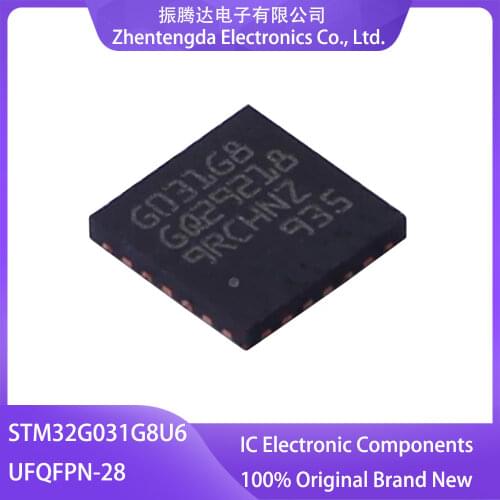 STM32G031G8U6 STM32 STM32G STM32G031 STM32G031G8 QFPN-28 MCU