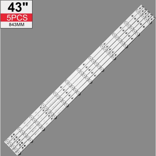 LED Backlight 12 Lamp strip For Phi lips 43"TV LB43014 V0_00 TPT430U3 EQLSJA.G 43PUS6501 43PUS6101 43PUS6201 43PUS7202 43PUH6101