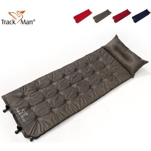 Hith Grade Suede Trackman outdoor inflatable mattress single widened thickened automatic inflatable cushion suede mats