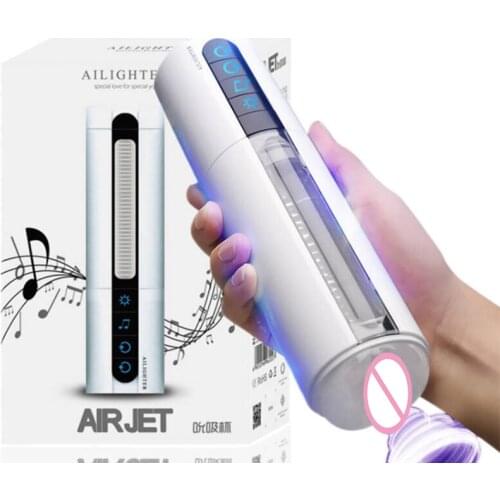 Smart air sucks male sex machine heating vibration artificial vaginal sex toys for men