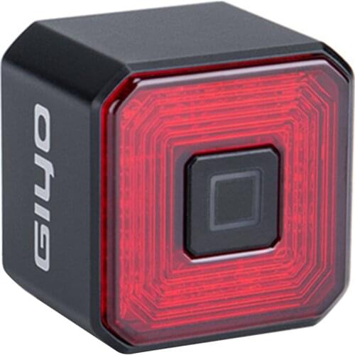 Smart Bike Tail Light IPX4 Waterproof Brake Bicycle Rear Lamp USB Charging Glare Tail Light Warning Light Cycling Accessories