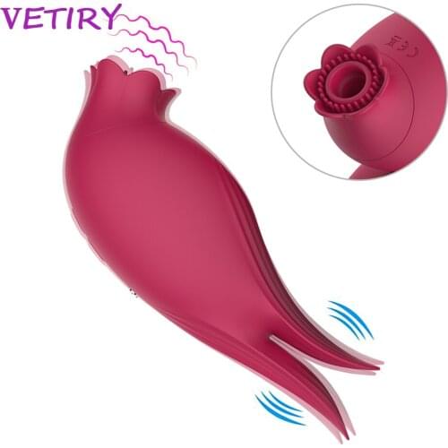 VETIRY Oral Sucker Sucking Vibrator Female Masturbation Nipple Massager 10 Modes G Spot Clitoris Stimulator Vibrator Sex Shop