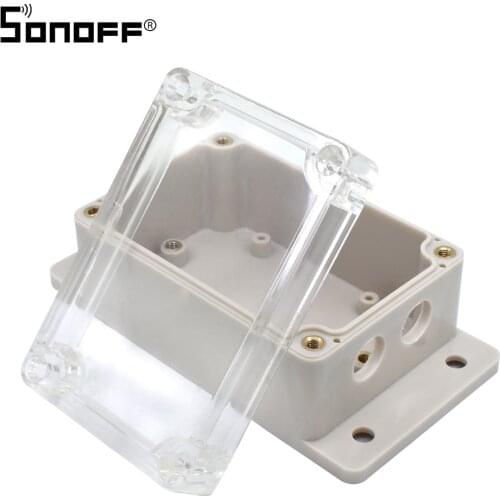 Sonoff IP66 Waterproof Case Weatherproof Junction Water-resistant Shell for Basic/Pow/Dual/TH10/TH16 with Christmas Tree Lights