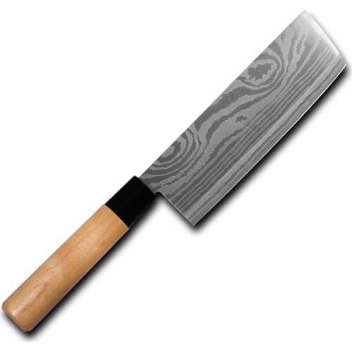 Japanese Cooking Knife Stainless Steel Chef Kitchen Knives Laser Damascus Fish Sashimi Knife Duck Knife Japanese Cooking Knives