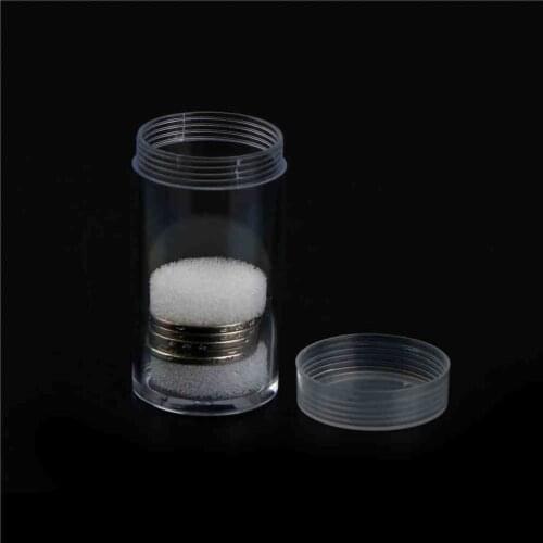 1X 30mm Prevent Damage Tool Protective Tube Holder Transparent Plastic Coins Storage Tube Coins Collect