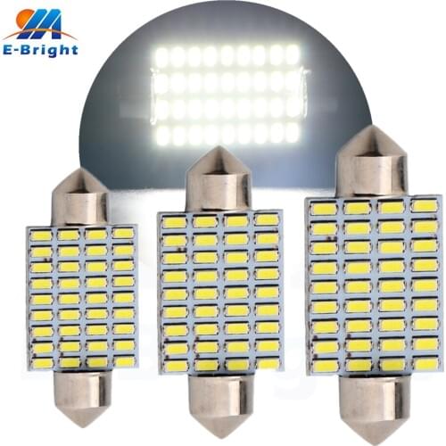 50pcs/lot 36mm 39mm 41mm 36Leds 12VDC 3014 LED TypeCars Dome Bulbs Pate Number Light Reading light Ceiling Lamps Cars Door Light