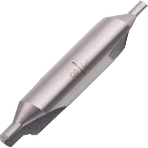 A-Type 60 Degree Angle Combined HSS Center Drill Countersink Bit Double Ended