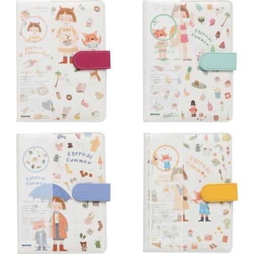 A5 Cute Cartoon Notebook Leather Diary Journal Planner Travelers Journal Agenda Organizer