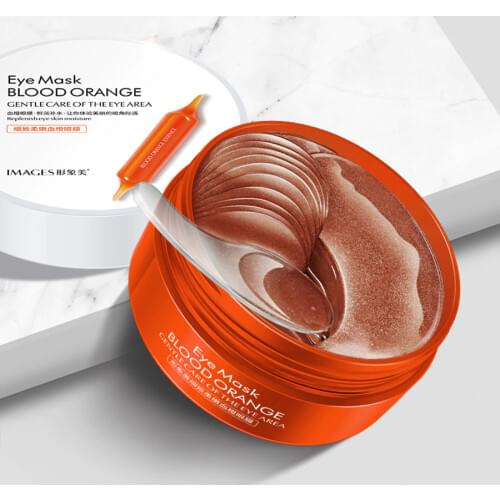 Blood Orange Collagen Dynamic Gel Eye Mask Patches Vitamin C Eye Mask Repairing Wrinkle Remover Dark Circle Eye Bag Anti Aging