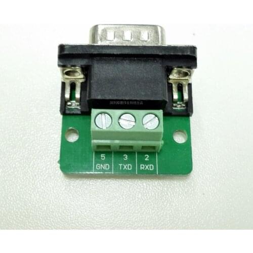DB9 Connector Leads to 2-3-5 Pin Male Head with Silk Screen Mark RS232 Adapter Db9 Terminal Block