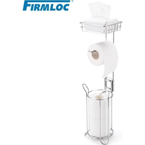 Firmloc Stainless Steel Stand Toilet Paper Roll Holder Kitchen Tissue Rack Bath Storage Organizer Home Towel Shelf WC Bathroom