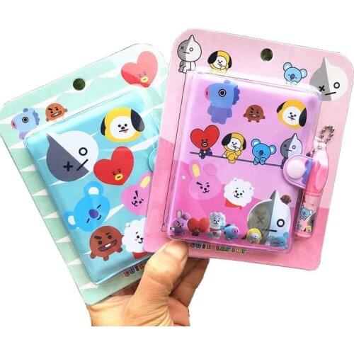 Kawaii Journal Cute Cartoons Notebook Color Page Notebook Diary Agenda Notepad School Supplies kids Stationery Gift