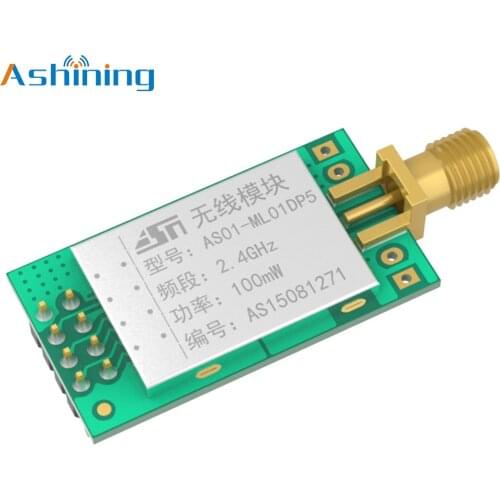 NRF24L01P LNA PA 2.4GHz SPI AS01-ML01DP5 Long Distance RF Transceiver Wireless Communication Module
