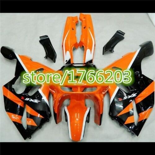 ABS Fairing For Kawasaki ZX-6R ZX6R ZX 6R 1994-1997 94 95 96 97 Orange Black ZX 6R 1994 1995 1996 1997 fairing set