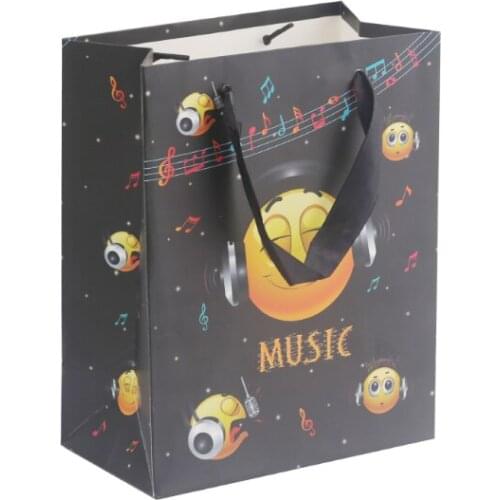Wholesale white paper bags with your own logo for shopping with handle,Handle paper packaging gift bag for shopping --XP2387