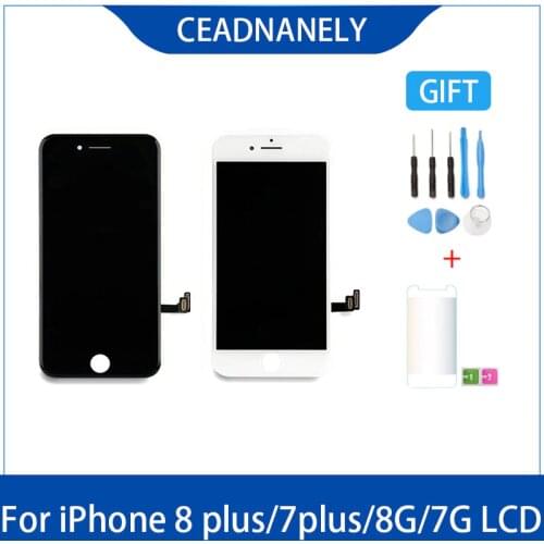 Original Good Display Touch Screen Refurbished LCD For iPhone 7 8 7Plus 8Plus Black White Digitizer Assembly Replacement