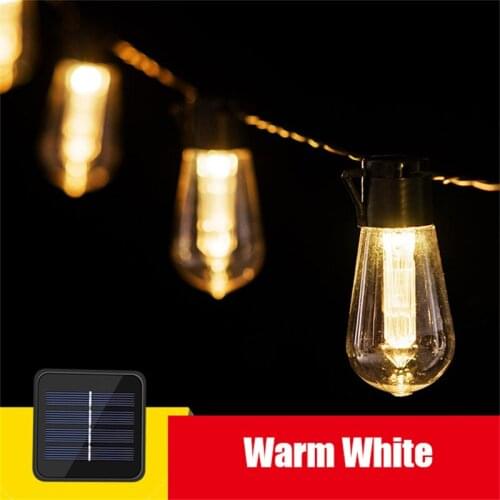 Outdoor Lighting Solar Lamp LED Solar String Lights IP65 Waterproof Light Bulb Patio Lamp Led Solar Light Garden Garland Decor