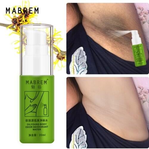MABREM Body Odor Sweat Deodor Perfume Spray For Man and Woman Removes Armpit Odor Sweaty Lasting Aroma Care 20ml Free shipping