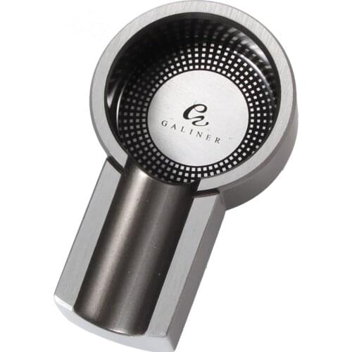 GALINER Mini Cigar Ashtray Indoor House 1 Tube Slot Ash Tray For Tobacco Smoking Travel Outdoor Ashtray Metal or Ceramic Options